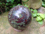 Polished Bastite Dragonsblood Stone Sphere x 1 From Tshipise, South Africa - Toprock Gemstones and Minerals 