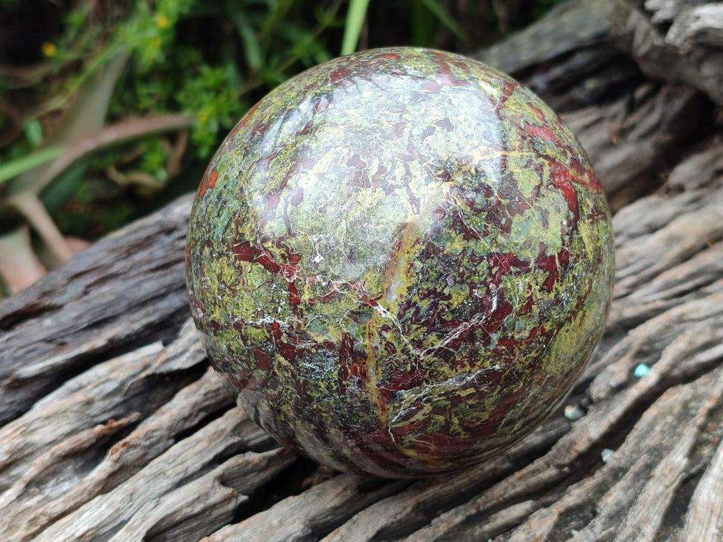 Polished Bastite Dragonsblood Stone Sphere x 1 From Tshipise, South Africa - Toprock Gemstones and Minerals 