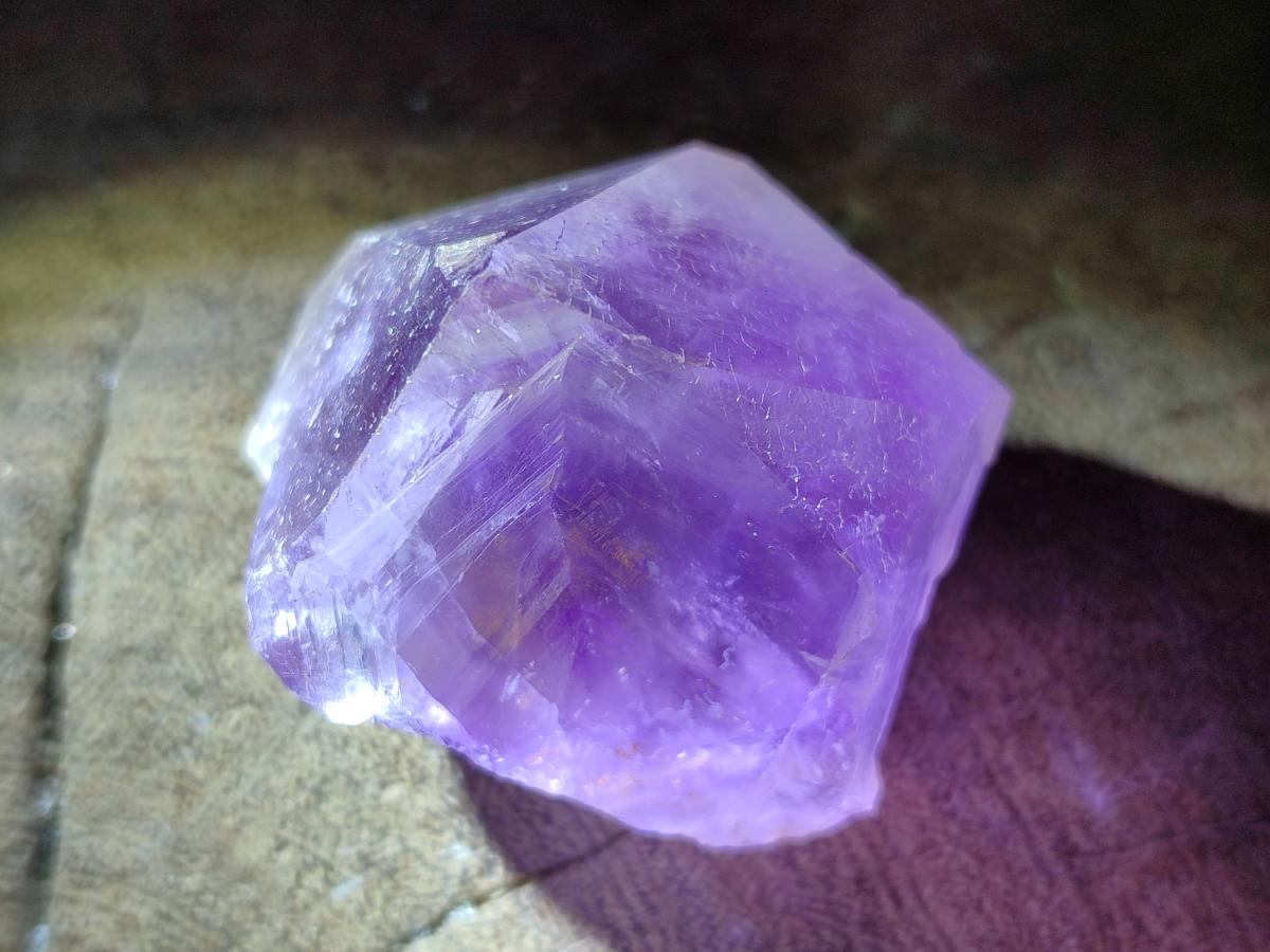 Natural Jacaranda Amethyst Single Crystals x 12 From Mumbwa, Zambia - Toprock Gemstones and Minerals 