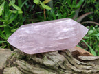 Polished Double Terminated Gemmy Rose Quartz Crystals x 2 From Madagascar - Toprock Gemstones and Minerals 