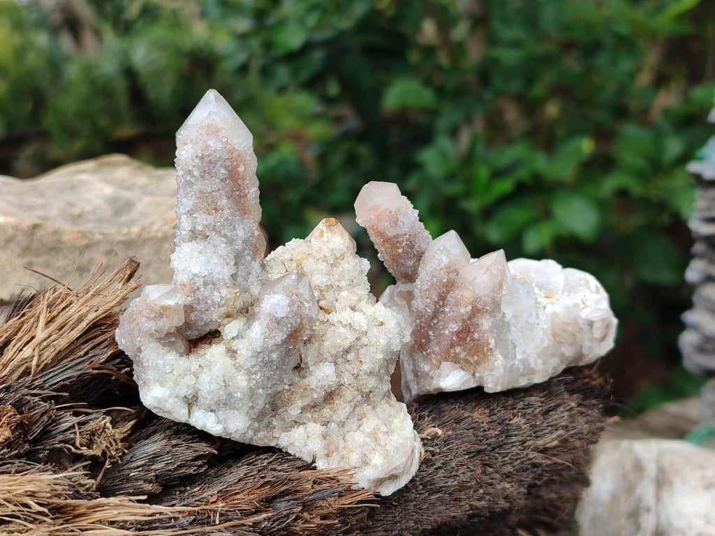 Natural Smokey Spirit Quartz Clusters with Hematoid Coating x 12 From Boekenhouthoek, South Africa - Toprock Gemstones and Minerals 