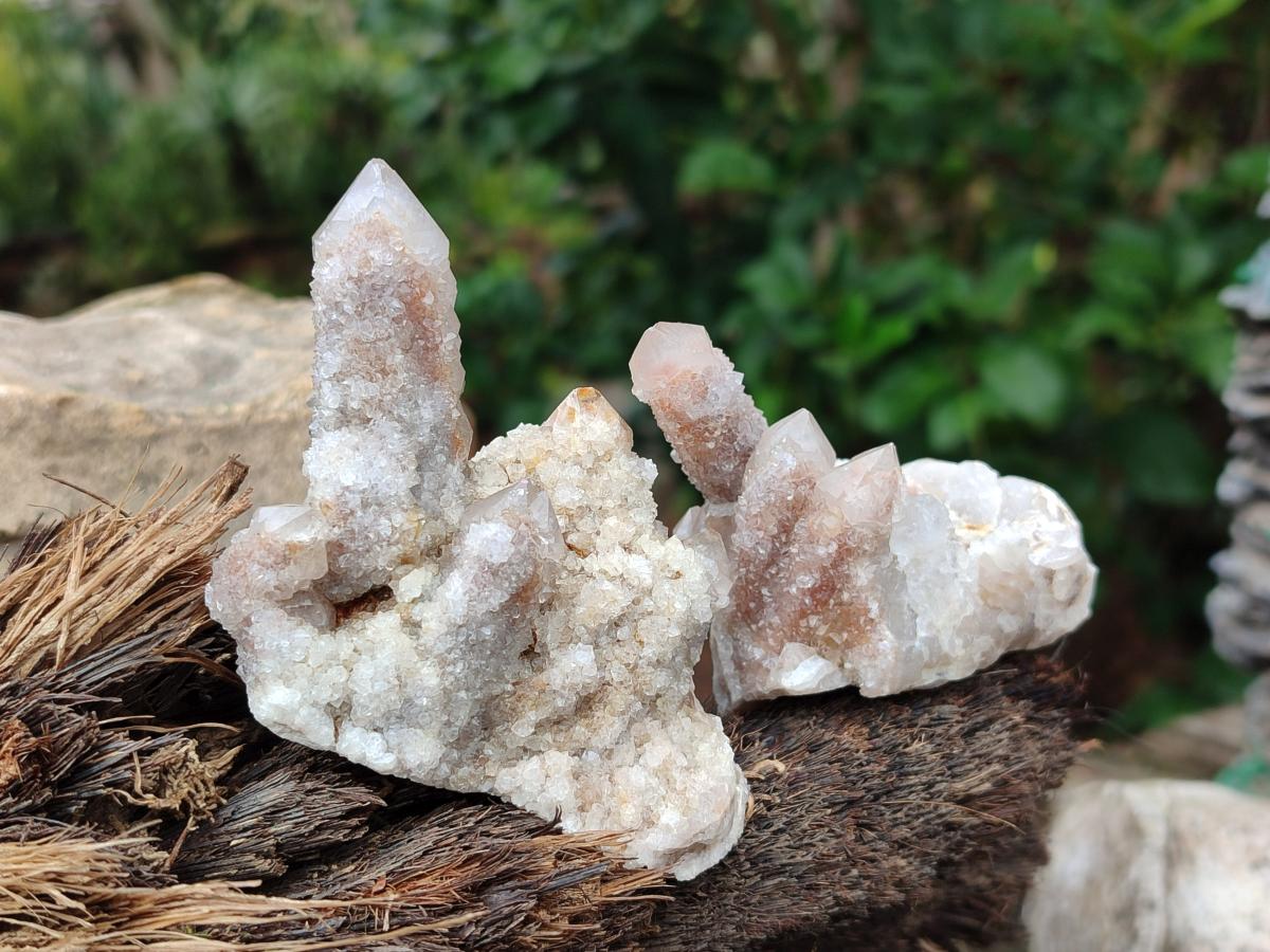Natural Smokey Spirit Quartz Clusters with Hematoid Coating x 12 From Boekenhouthoek, South Africa - Toprock Gemstones and Minerals 