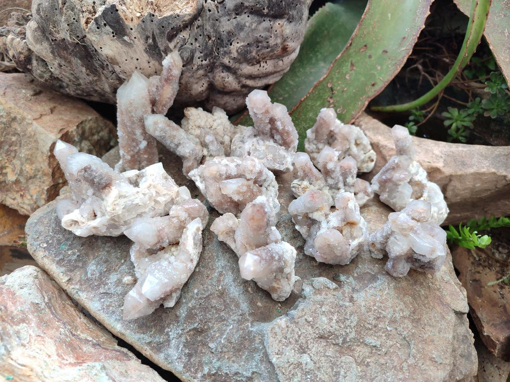 Natural Smokey Spirit Quartz Clusters with Hematoid Coating x 12 From Boekenhouthoek, South Africa - Toprock Gemstones and Minerals 
