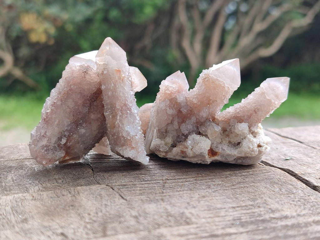 Natural Smokey Spirit Quartz Clusters with Hematoid Coating x 12 From Boekenhouthoek, South Africa - Toprock Gemstones and Minerals 