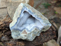 Natural Blue Lace Agate Geode Specimens x 6 From Nsanje, Malawi - Toprock Gemstones and Minerals 