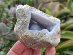 Natural Blue Lace Agate Geode Specimens x 6 From Nsanje, Malawi - Toprock Gemstones and Minerals 