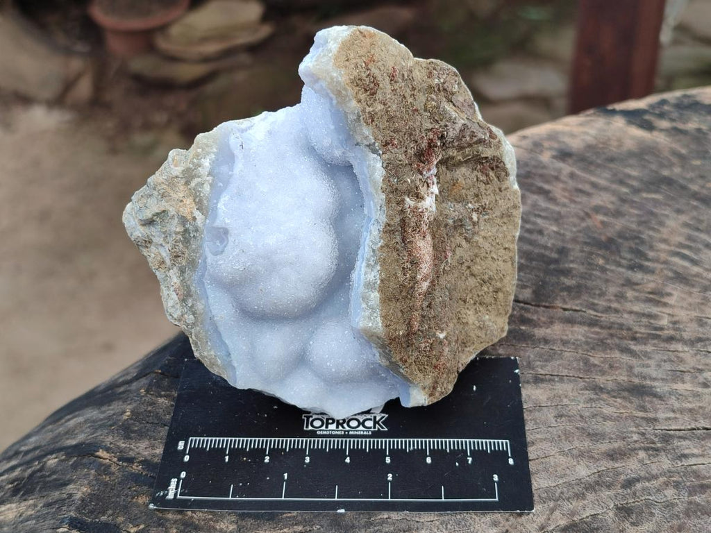 Natural Blue Lace Agate Geode Specimens x 6 From Nsanje, Malawi - Toprock Gemstones and Minerals 