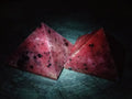 Polished Orange Calcite with Biotite Mica Pyramids x 2 From Madagascar - Toprock Gemstones and Minerals 
