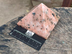 Polished Orange Calcite with Biotite Mica Pyramids x 2 From Madagascar - Toprock Gemstones and Minerals 