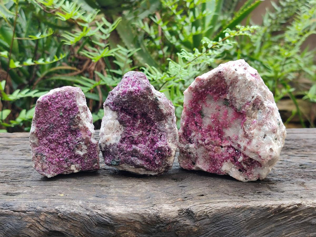 Natural Cobaltoan Dolomite Specimens x 4 From Kakanda, Congo - Toprock Gemstones and Minerals 