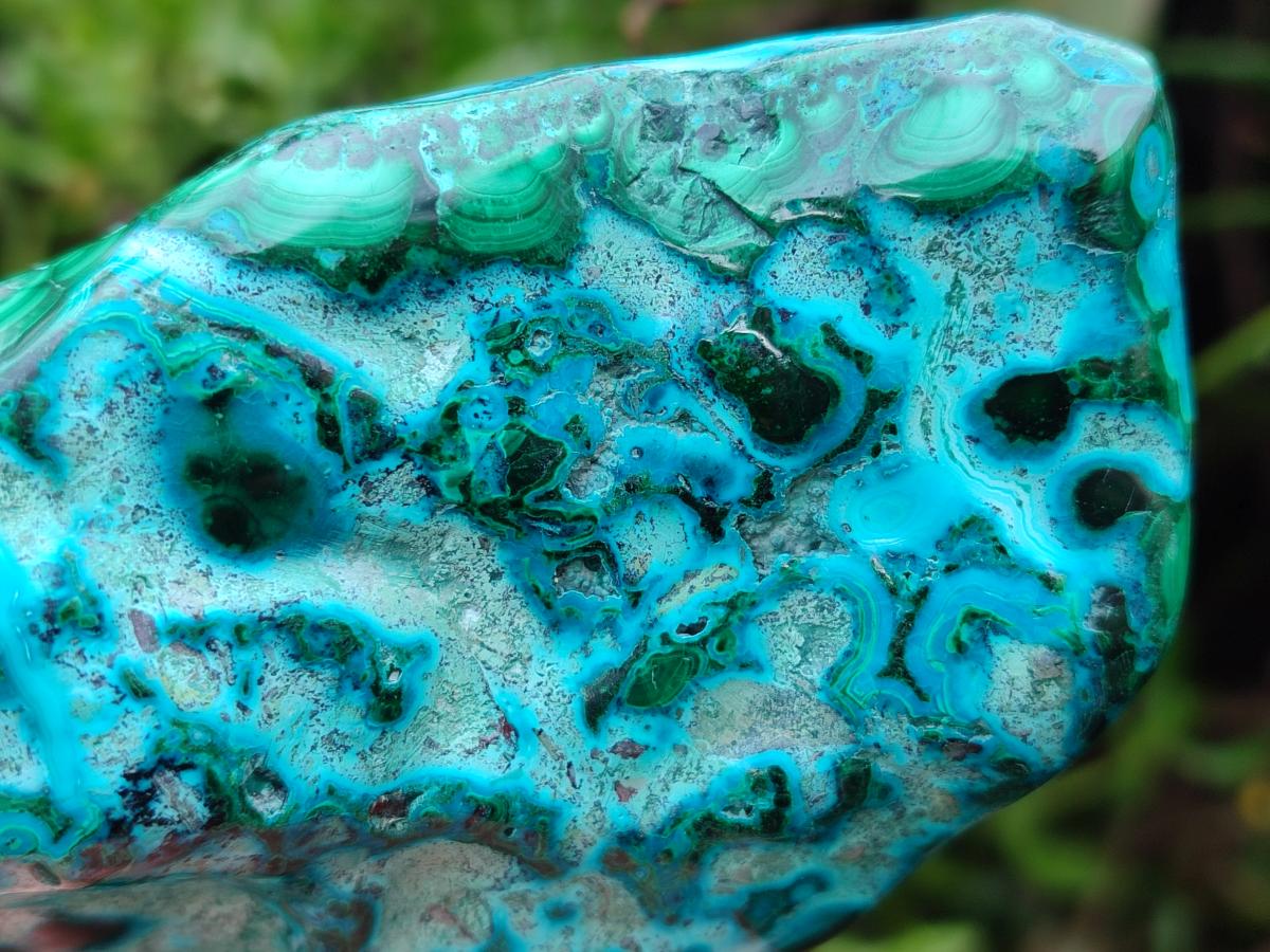 Polished Malacolla Free Forms x 3 From Kulukuluku, Congo - Toprock Gemstones and Minerals 
