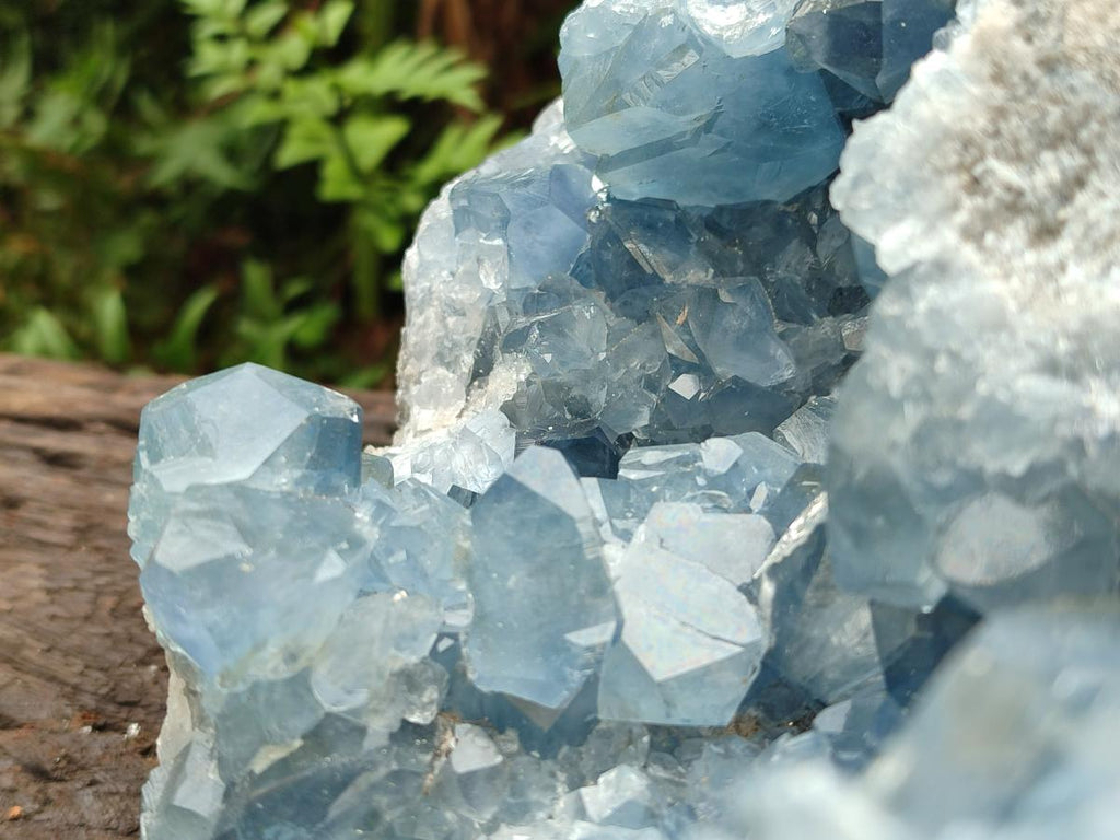 Natural XL Blue Celestite Geode Specimens x 1 From Sakoany, Madagascar - Toprock Gemstones and Minerals 