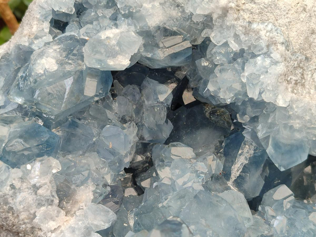 Natural XL Blue Celestite Geode Specimens x 1 From Sakoany, Madagascar - Toprock Gemstones and Minerals 
