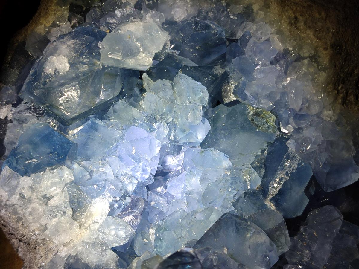 Natural XL Blue Celestite Geode Specimens x 1 From Sakoany, Madagascar - Toprock Gemstones and Minerals 