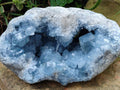 Natural XL Blue Celestite Geode Specimens x 1 From Sakoany, Madagascar - Toprock Gemstones and Minerals 