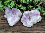 Natural Jacaranda Amethyst Crystal Clusters x 2 From Mumbwa, Zambia - Toprock Gemstones and Minerals 