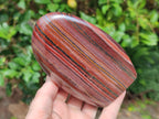 Polished Banded Tiger Iron Standing Display Pieces x 2 From South Africa - Toprock Gemstones and Minerals 