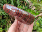 Polished Banded Tiger Iron Standing Display Pieces x 2 From South Africa - Toprock Gemstones and Minerals 