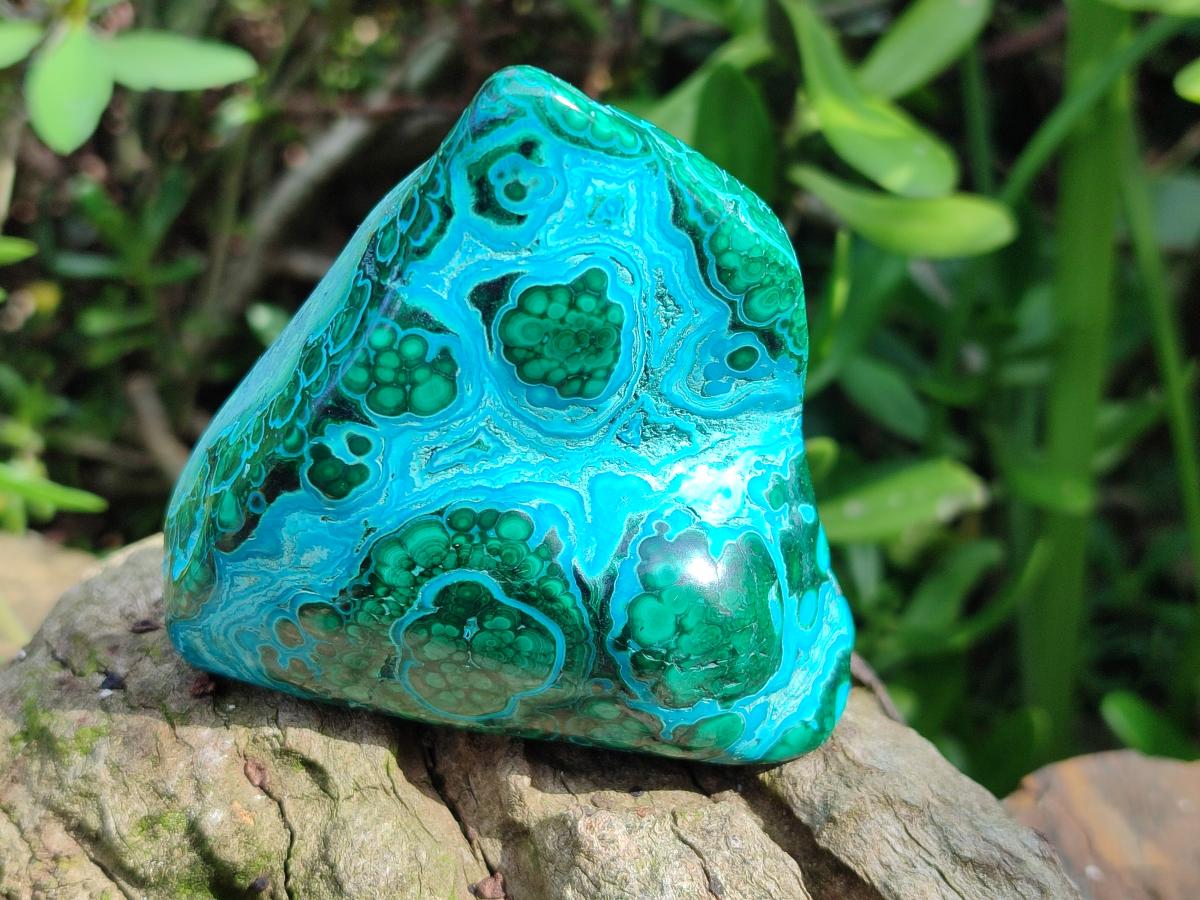 Polished Malacolla Free Forms x 4 From Kulukuluku, Congo - Toprock Gemstones and Minerals 