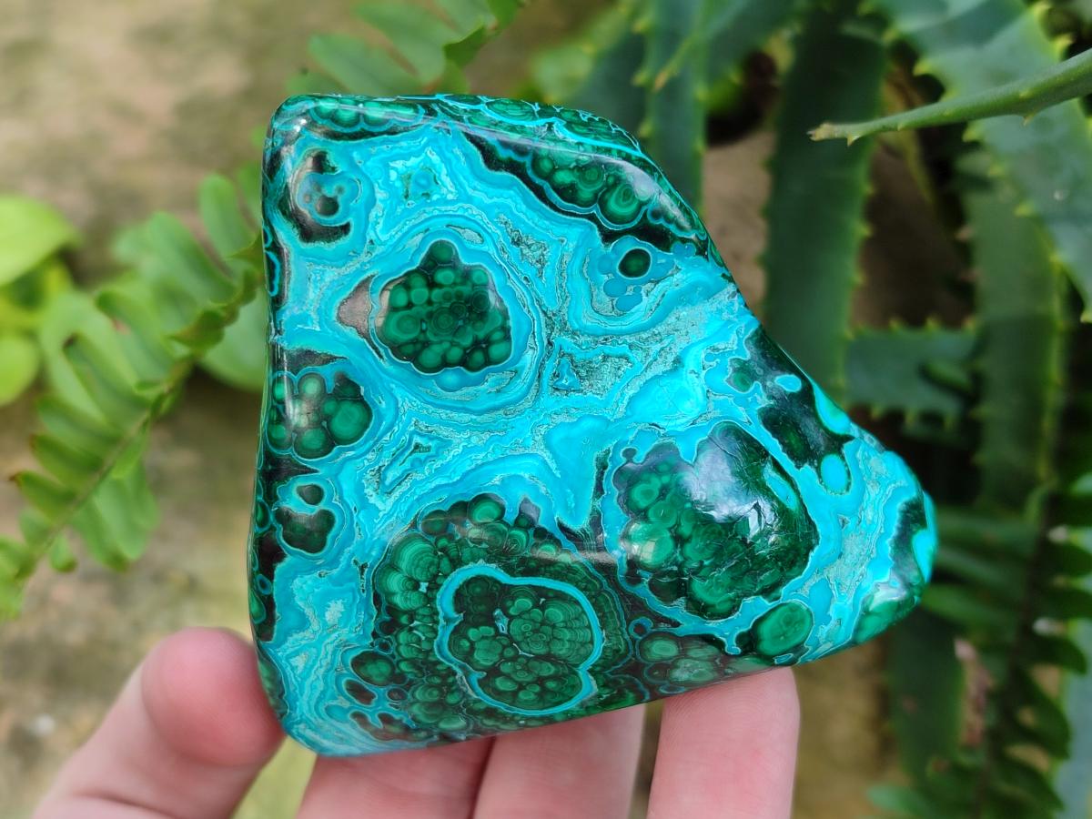 Polished Malacolla Free Forms x 4 From Kulukuluku, Congo - Toprock Gemstones and Minerals 