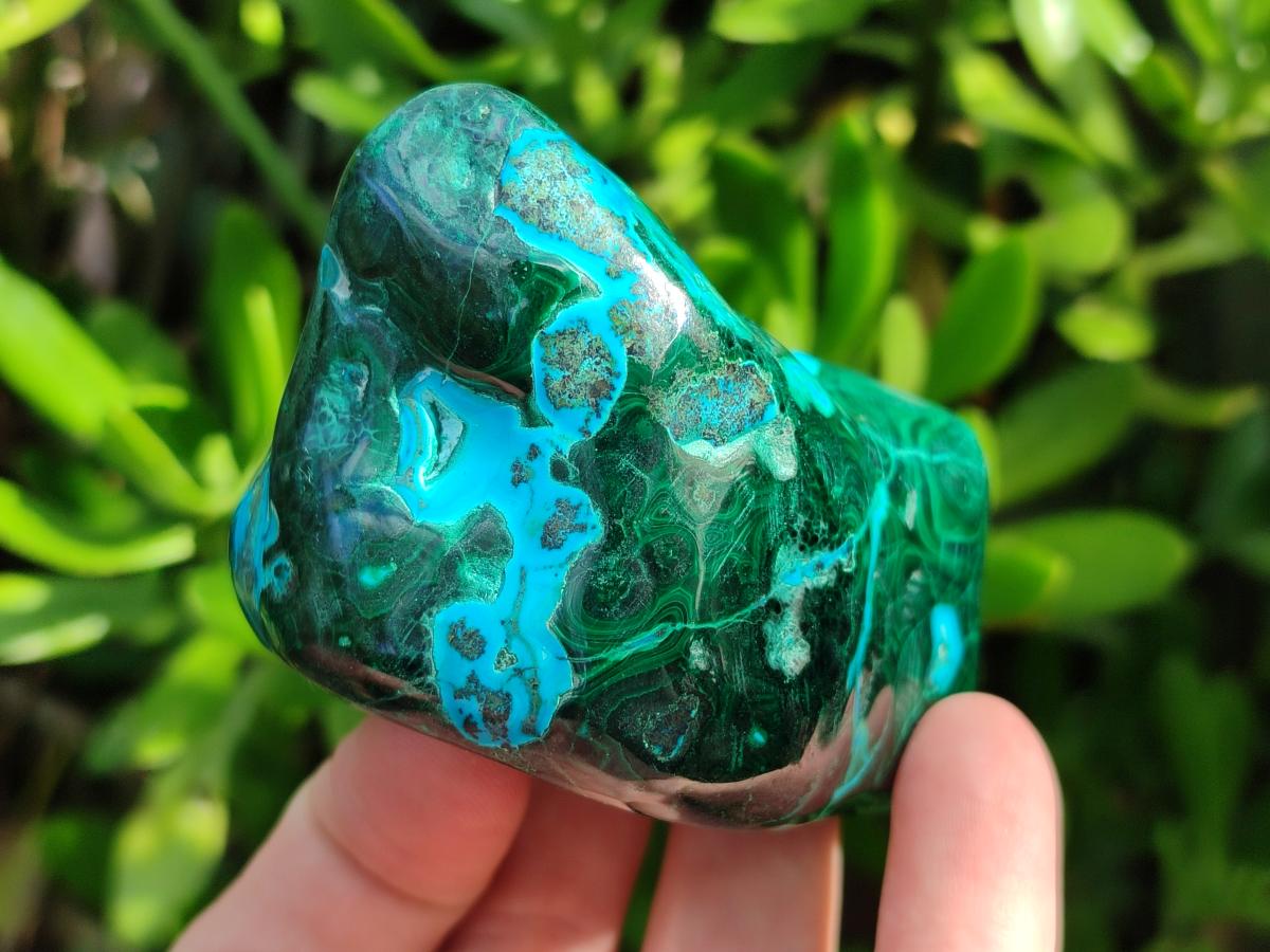 Polished Malacolla Free Forms x 4 From Kulukuluku, Congo - Toprock Gemstones and Minerals 