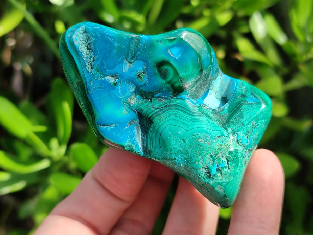 Polished Malacolla Free Forms x 4 From Kulukuluku, Congo - Toprock Gemstones and Minerals 