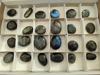 Polished Labradorite Palm Stones x 24 From Madagascar - Toprock Gemstones and Minerals 
