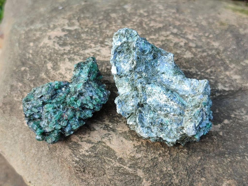 Natural Emerald Mica 'Mutokolite' Cobbed Specimens x 24 From Mutoko, Zimbabwe - Toprock Gemstones and Minerals 