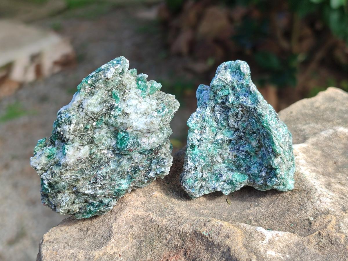 Natural Emerald Mica 'Mutokolite' Cobbed Specimens x 24 From Mutoko, Zimbabwe - Toprock Gemstones and Minerals 