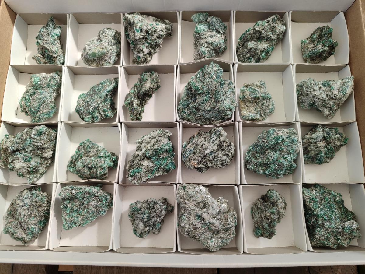 Natural Emerald Mica 'Mutokolite' Cobbed Specimens x 24 From Mutoko, Zimbabwe - Toprock Gemstones and Minerals 