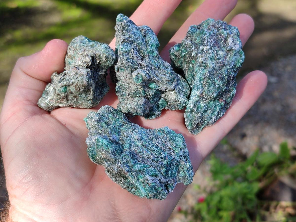 Natural Emerald Mica 'Mutokolite' Cobbed Specimens x 24 From Mutoko, Zimbabwe - Toprock Gemstones and Minerals 