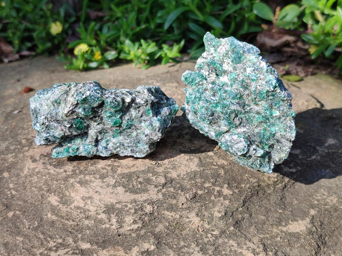 Natural Emerald Mica 'Mutokolite' Cobbed Specimens x 24 From Mutoko, Zimbabwe - Toprock Gemstones and Minerals 
