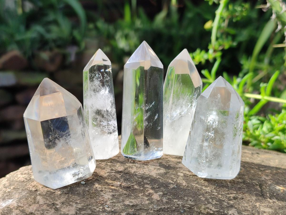 Polished Clear Quartz Display Crystals x 24 From Madagascar - Toprock Gemstones and Minerals 