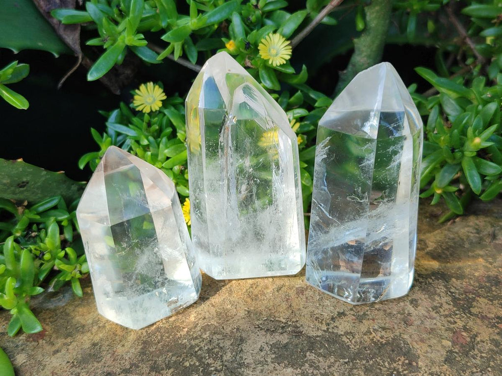 Polished Clear Quartz Display Crystals x 24 From Madagascar - Toprock Gemstones and Minerals 