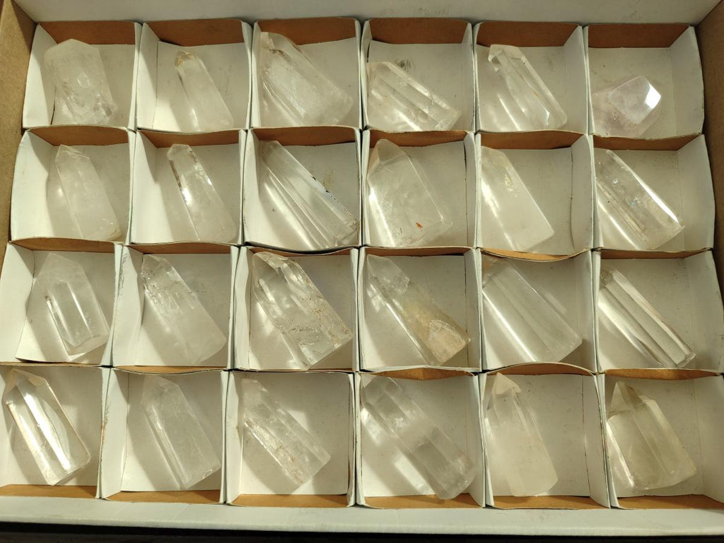 Polished Clear Quartz Display Crystals x 24 From Madagascar - Toprock Gemstones and Minerals 