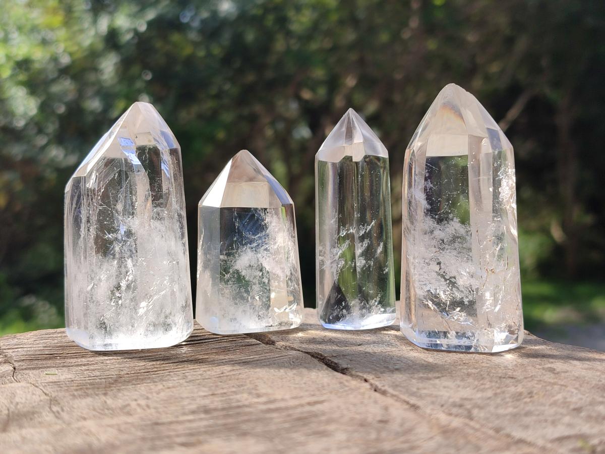 Polished Clear Quartz Display Crystals x 24 From Madagascar - Toprock Gemstones and Minerals 