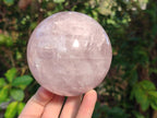 Polished Large Gemmy Rose Quartz Sphere x 1 From Madagascar - Toprock Gemstones and Minerals 