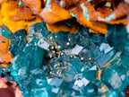 Natural Dioptase on Red Dolomite Specimens x 2 From Likasi, Congo - Toprock Gemstones and Minerals 