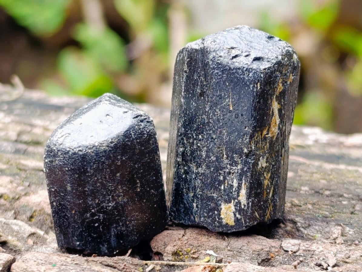 Natural Schorl Black Tourmaline Crystals x 1.18 Kg Lot From Zimbabwe - Toprock Gemstones and Minerals 