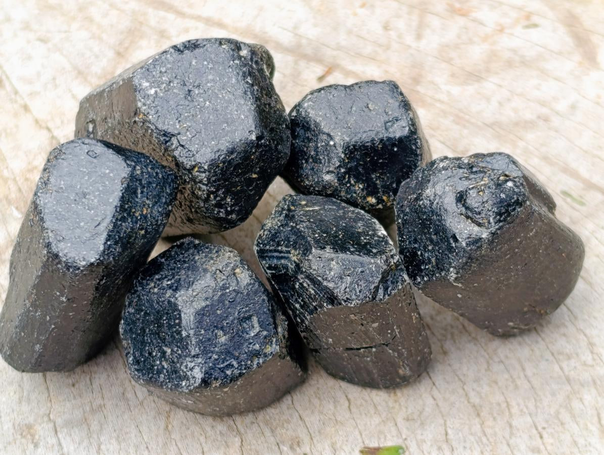Natural Schorl Black Tourmaline Crystals x 1.18 Kg Lot From Zimbabwe - Toprock Gemstones and Minerals 