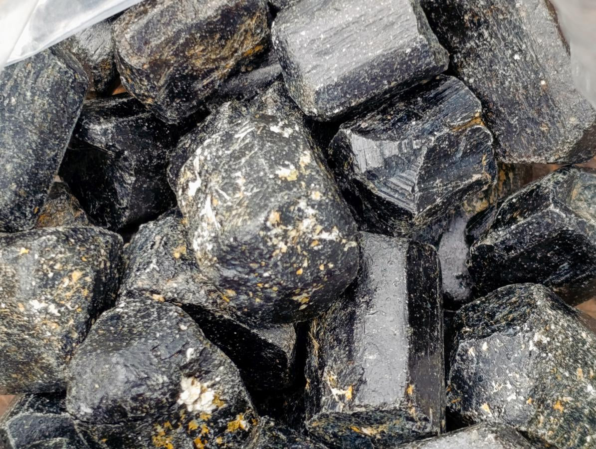 Natural Schorl Black Tourmaline Crystals x 1.18 Kg Lot From Zimbabwe - Toprock Gemstones and Minerals 