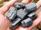 Natural Schorl Black Tourmaline Crystals x 1.18 Kg Lot From Zimbabwe - Toprock Gemstones and Minerals 