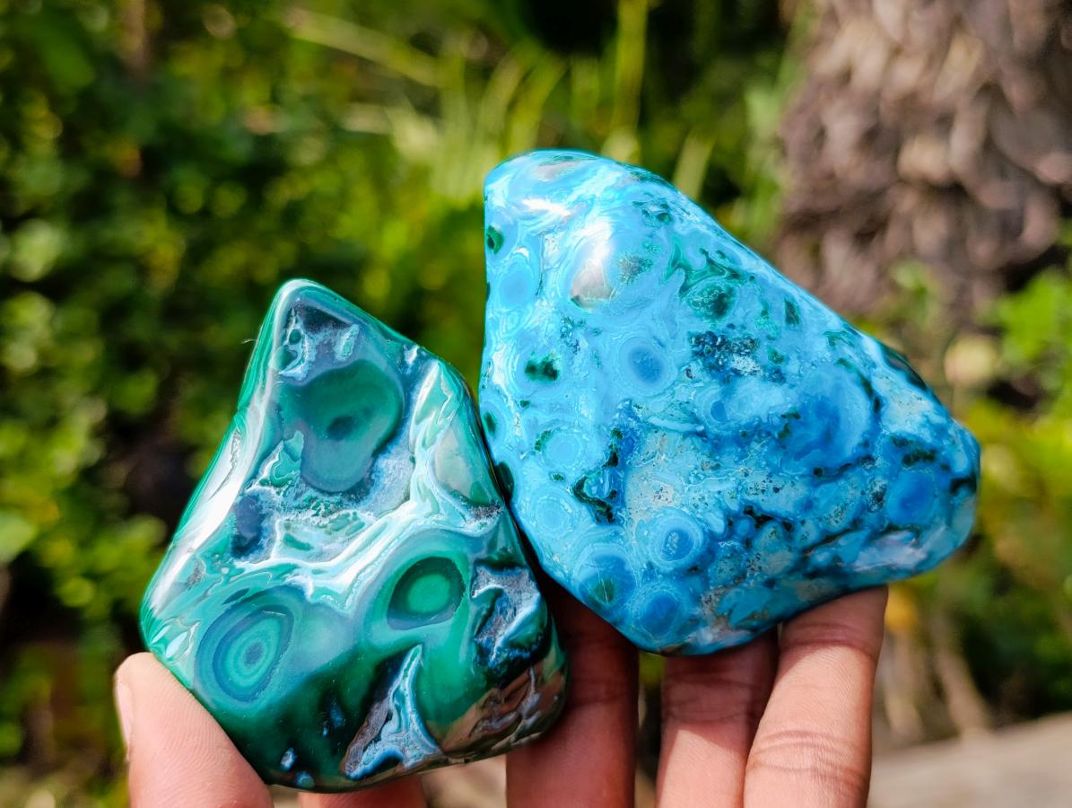 Polished Malacolla Free Forms x 12 From Kulukuluku, Congo - Toprock Gemstones and Minerals 