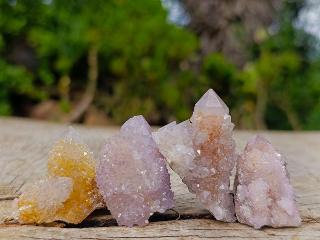 Natural Mix of Small Spirit Amethyst Crystals and Clusters x 35 From Boekenhouthoek, South Africa - Toprock Gemstones and Minerals 