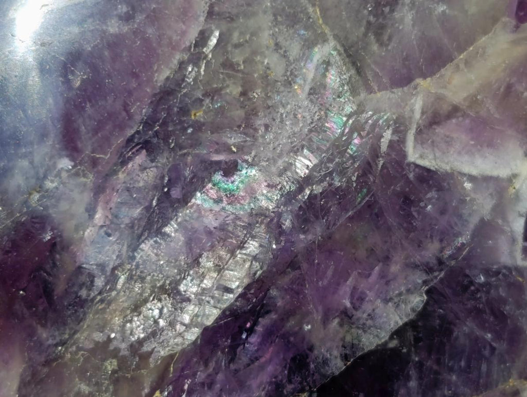 Polished Purple Chevron Amethyst Standing Display Pieces x 2 From Madagascar - Toprock Gemstones and Minerals 