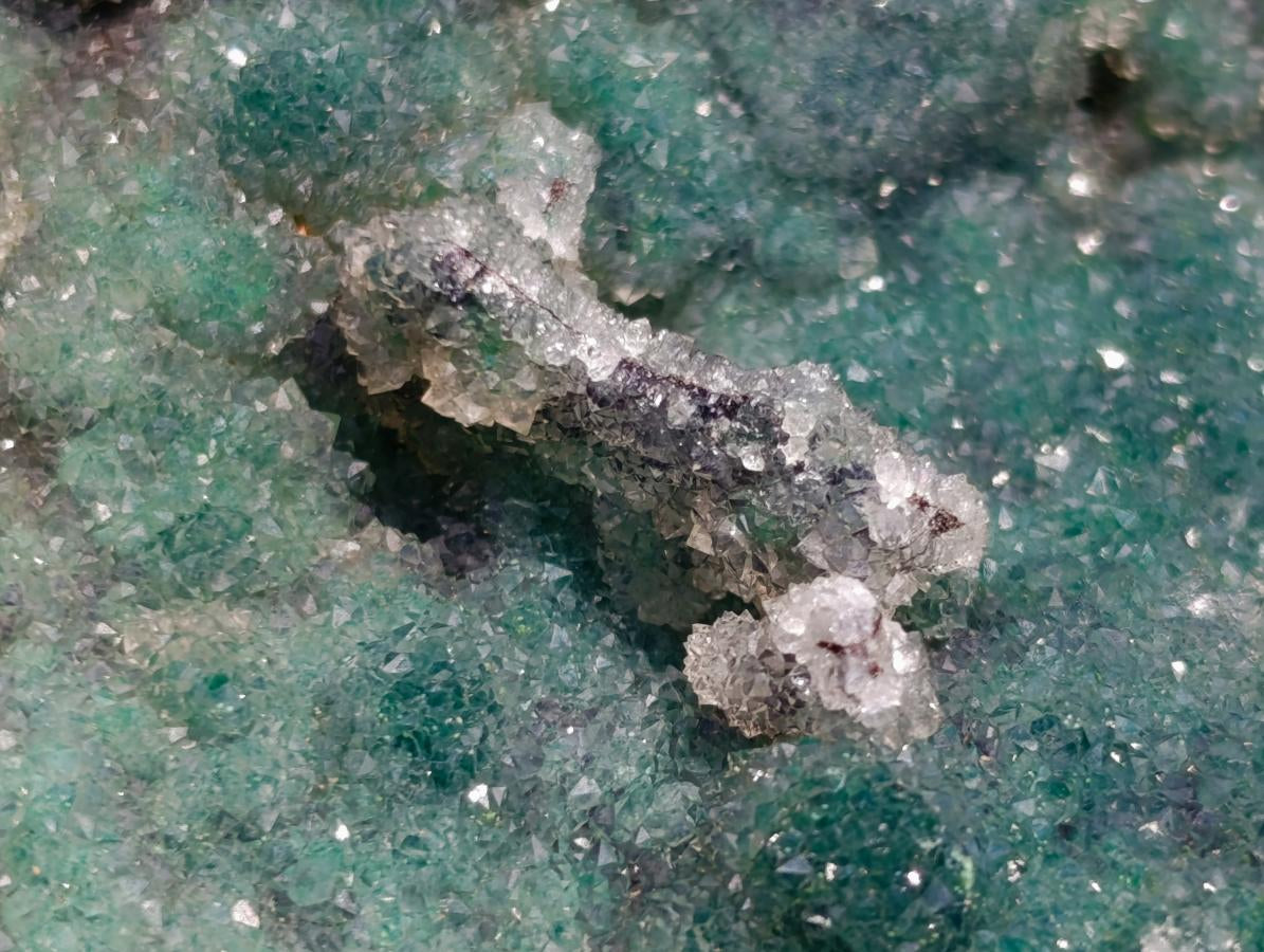 Natural XL Drusy Quartz Coated Ball Malachite On Dolomite Specimen x 1 From Mindingi Mine, Kambove, Congo - Toprock Gemstones and Minerals 