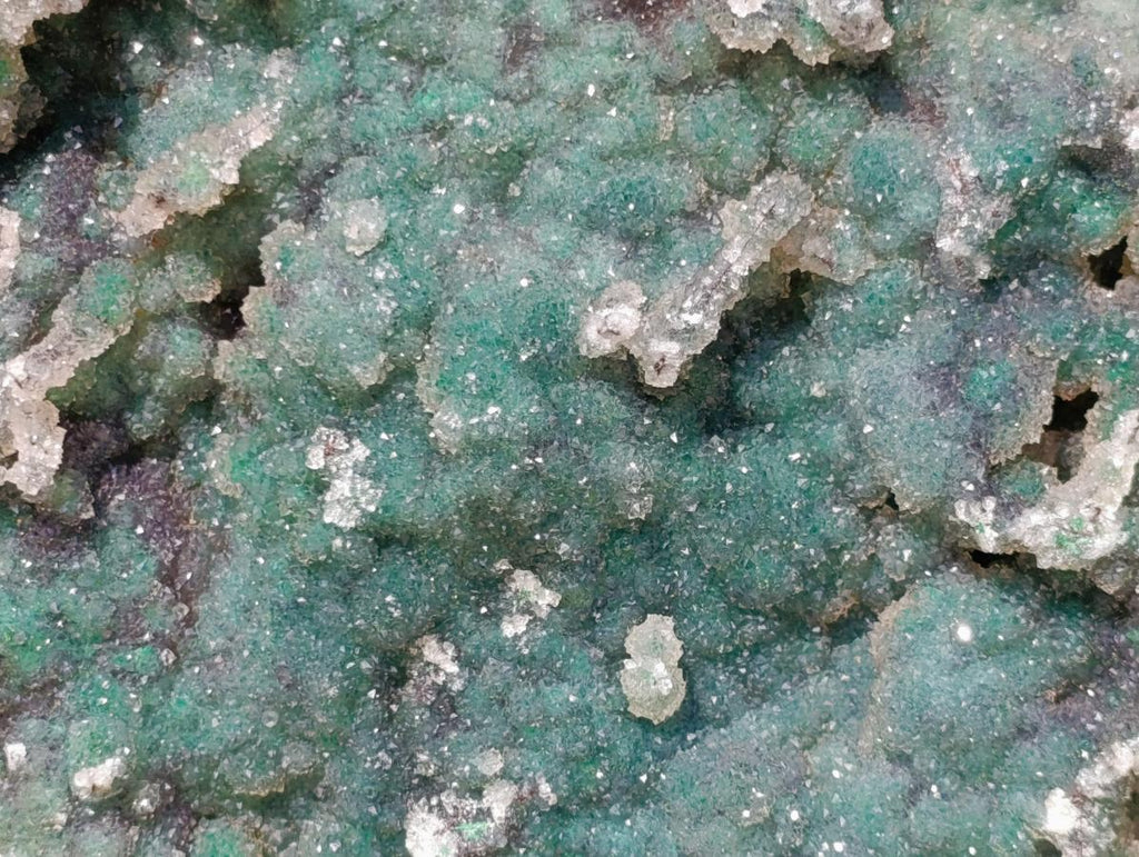 Natural XL Drusy Quartz Coated Ball Malachite On Dolomite Specimen x 1 From Mindingi Mine, Kambove, Congo - Toprock Gemstones and Minerals 