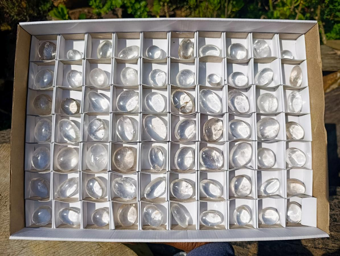 Polished Wire Wrap Sized Rock Crystal Free Forms x 70 From Amoron’i Mania, Madagascar - Toprock Gemstones and Minerals 