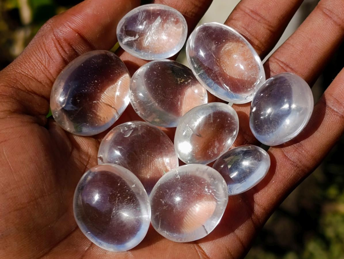 Polished Wire Wrap Sized Rock Crystal Free Forms x 70 From Amoron’i Mania, Madagascar - Toprock Gemstones and Minerals 