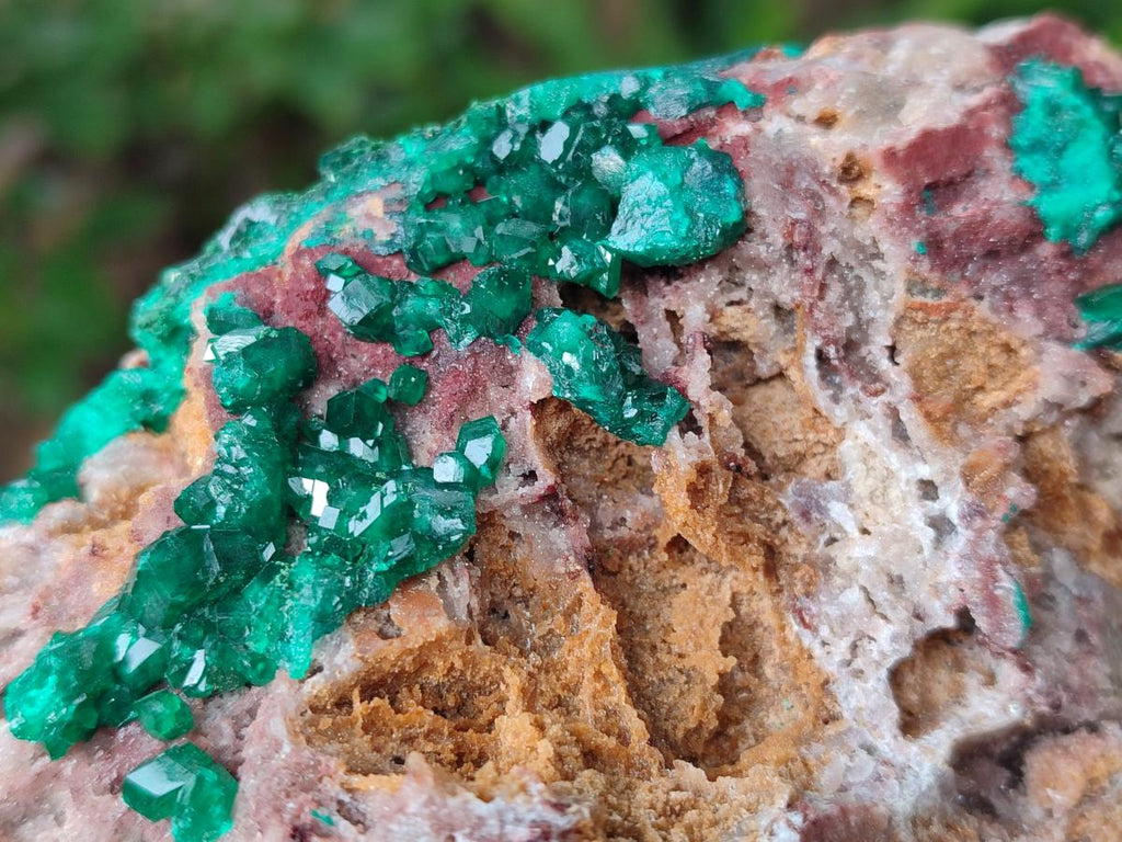 Natural Dioptase on Dolomite Specimens x 2 From Likasi, Congo - Toprock Gemstones and Minerals 